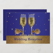 ウェスタンカウボーイカウガール結婚式招待状披露宴 招待状 (正面/裏面)