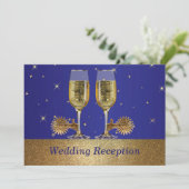 ウェスタンカウボーイカウガール結婚式招待状 レセプション 招待状 (スタンド正面)