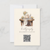 ウェスタンカウボーイカントリーのラスティックウェディング 出欠カード (正面)