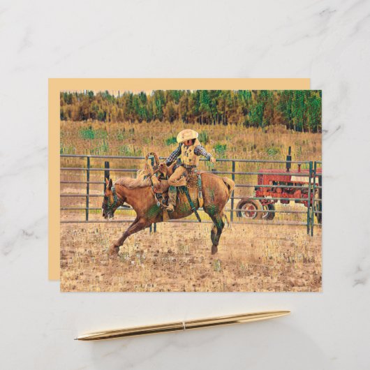 ウェスタンカウボーイカントリー馬術 (正面/裏面インサイチュ)