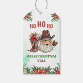 ウェスタンカウボーイサンタクリスマスパーティー ギフトタグ (正面)