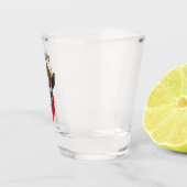 ウェスタンカウボーイスカルと名前デザイン ショットグラス (右)