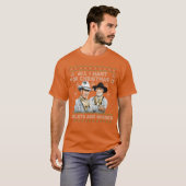 ウェスタンカウボーイズビスケットと娼婦クリスマス引用符 Tシャツ (正面フル)