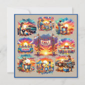 ウェスタンカウボーイチリクックオフシーン1カスタム 招待状 (正面)