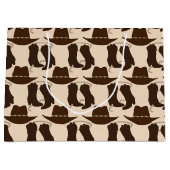 ウェスタンカウボーイハットアンドブーツ ラージペーパーバッグ (正面)