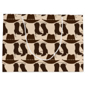 ウェスタンカウボーイハットアンドブーツ ラージペーパーバッグ (裏面)