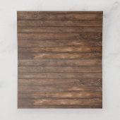 ウェスタンカウボーイフードテントカード プレイスカード (内部開封)