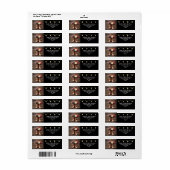 ウェスタンカウボーイブーツフローラエレガントな結婚式 ラベル (フルシート)