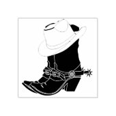 ウェスタンカウボーイブーツ&ハット ラバースタンプ (インプリント)