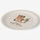 ウェスタンカウボーイブーツ&バブリーブライダルシャワー ペーパープレート (アングル)