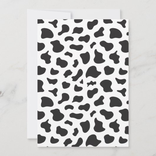 ウェスタンカウボーイ初めてのロデオ1歳誕生日 招待状 (裏面)