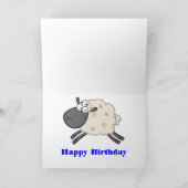 ウェスタンカウボーイ女性のカーボーイロデオマットンブスティン カード (内部)