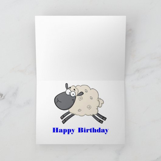 ウェスタンカウボーイ女性のカーボーイロデオマットンブスティン カード (内部)