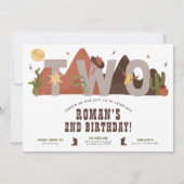 ウェスタンカウボーイ2nd誕生日招待状 招待状 (正面)