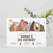 ウェスタンカウボーイ2nd誕生日招待状 招待状 (スタンド正面)