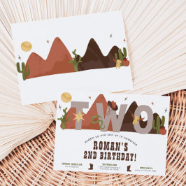 ウェスタンカウボーイ2nd誕生日招待状 招待状