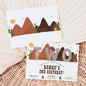 ウェスタンカウボーイ2nd誕生日招待状 招待状