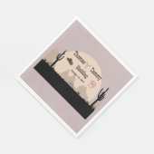 ウェスタンカウボーイ&インディアンをテーマ結婚にした スタンダードランチョンナプキン (角)