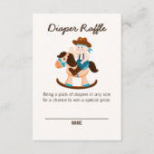 ウェスタンカウボーイ ロッキングホース ボーイ おむつくじ エンクロージャーカード (正面)