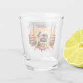 ウェスタンカウボーイBBQクックオフシーンカスタム ショットグラス (裏面)