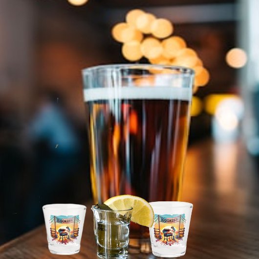 ウェスタンカウボーイBBQクックオフシーンカスタム ショットグラス