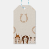 ウェスタンカントリーカウボーイバースデーパーティー ギフトタグ (裏面)