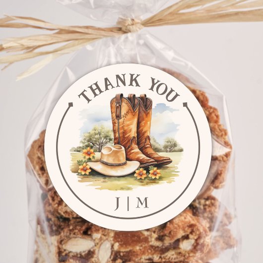ウェスタンカントリーカウボーイブーツラスティックウェディング ラウンドシール