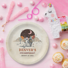 ウェスタンカントリーカウボーイロデオバースデーパーティー紙 ペーパープレート