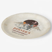 ウェスタンカントリーカウボーイロデオバースデーパーティー紙 ペーパープレート (アングル)