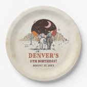 ウェスタンカントリーカウボーイロデオバースデーパーティー紙 ペーパープレート (正面)
