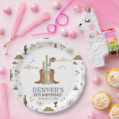 ウェスタンカントリーカウボーイロデオバースデーパーティー ペーパープレート (パーティー)