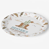 ウェスタンカントリーカウボーイロデオバースデーパーティー ペーパープレート (アングル)