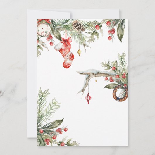 ウェスタンカントリークリスマスパーティー 招待状 (裏面)