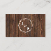 ウェスタンカントリーシャワ結婚ーズフラット座席表 プレイスカード (裏面)