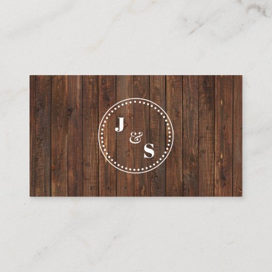 ウェスタンカントリーシャワ結婚ーズフラット座席表 プレイスカード (裏面)