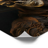 ウェスタンカントリーハロウィーンスケルトンカウボーイ ポスター (角)