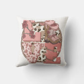 ウェスタンカントリーバレンタインデーの愛 クッション (裏面)