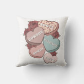 ウェスタンカントリーバレンタインデーハート クッション (裏面)