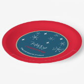 ウェスタンカントリービレッジスノークリスマス ペーパープレート (アングル)