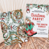 ウェスタンカントリーブーツクリスマスパーティー 招待状