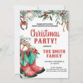 ウェスタンカントリーブーツクリスマスパーティー 招待状 (正面)