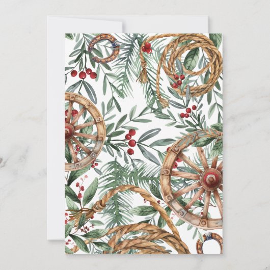 ウェスタンカントリーブーツクリスマスパーティー 招待状 (裏面)