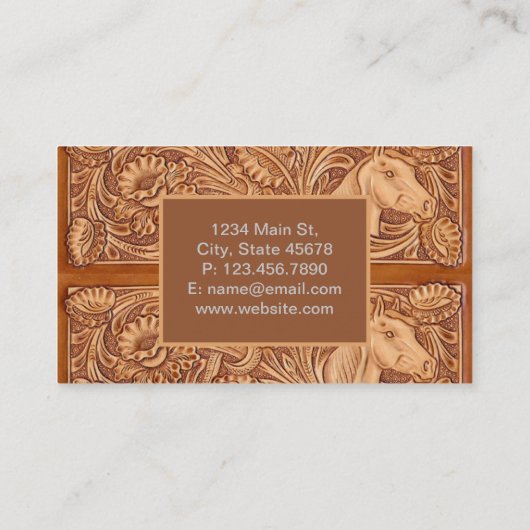 ウェスタンカントリーランチウマートレーナーエクストリアン 名刺 (裏面)