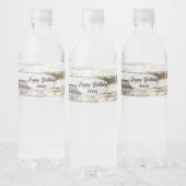 ウェスタンカントリー風の素朴なホワイトバーの木製パーティーファーバー ペットボトルラベル (ボトル)