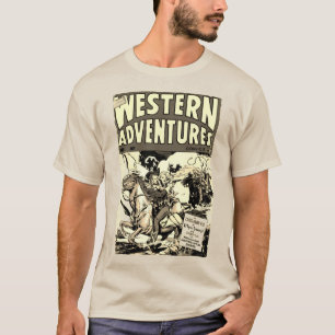 ウェスタンクラシックアドベンチャー漫画Tシャツ Tシャツ