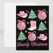 ウェスタンクリスマスコケッタハウッドガーリーブーツハット シーズンカード (正面/裏面)