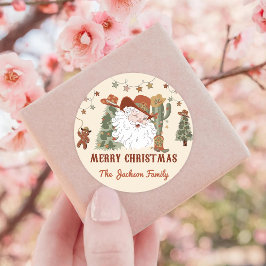 ウェスタンクリスマスサンキュークラス ラウンドシール