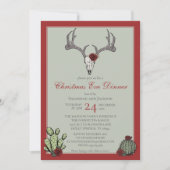 ウェスタンクリスマスディナー リンデブの角 & サボテン 招待状 (正面)