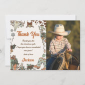 ウェスタンクリスマスパーティー感謝カード写真 招待状 (正面)