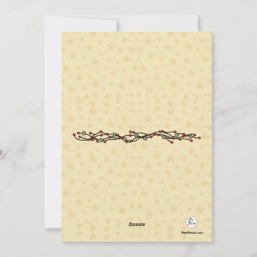 ウェスタンクリスマスフォトホリデーカード シーズンカード (裏面)